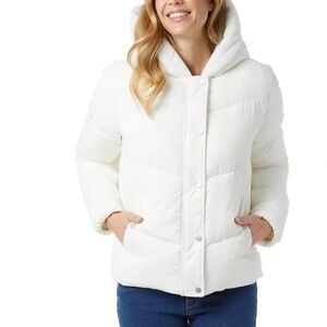 32 Degrees Women’s Quilted Jacket with Plush Lined Hood